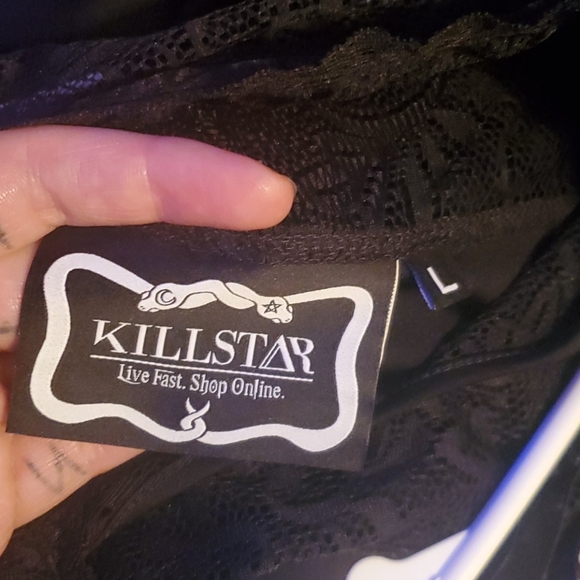 Killstar Raven Never Ruffle dress - Picture 2 of 4